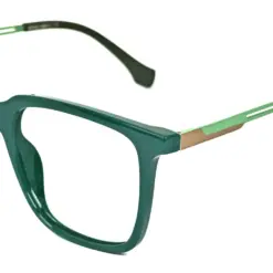 Square Modern Green Eyeglasses - 130006 12 Square Modern Green Eyeglasses