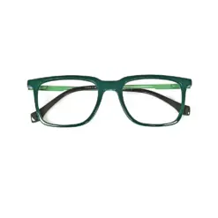 Square Modern Green Eyeglasses - 130006 14 Square Modern Green Eyeglasses