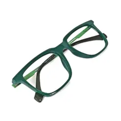 Square Modern Green Eyeglasses - 130006 15 Square Modern Green Eyeglasses