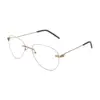 golden aviator eyeglasses