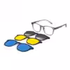 Buy Grey Clip-on Eyeglasses Online at Chashmah.com