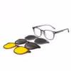 Buy Light Grey Clip-on Eyeglasses Online at Chashmah.com