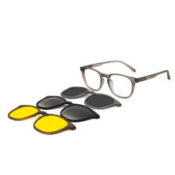 Buy Light Grey Clip-on Eyeglasses Online at Chashmah.com