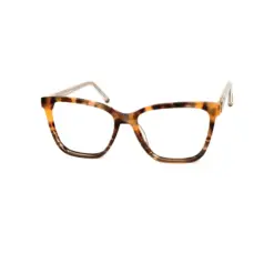 Leopard Modern Cat Eyeglasses For Women