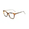 Leopard Modern Cat Eyeglasses For Women