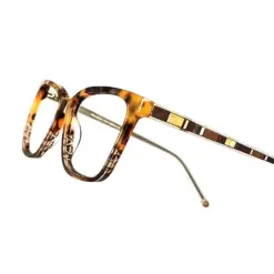 Leopard Modern Cat Eyeglasses For Women