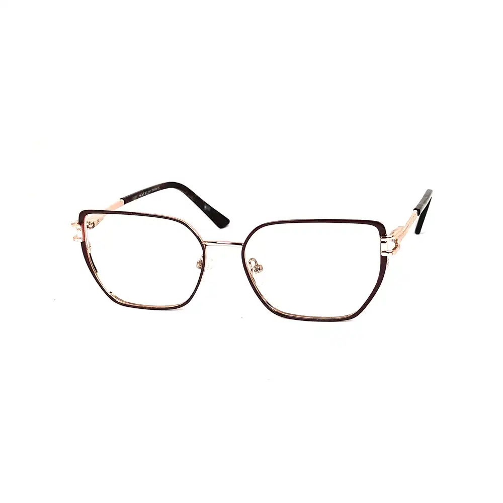 Mehroon Modern Eyeglasses for Women - 39076 3 Mehroon Modern Eyeglasses for Women