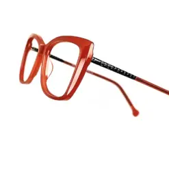 Orange Modern Eyeglasses For Women