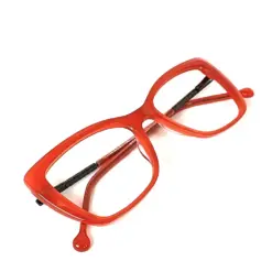 Orange Modern Eyeglasses For Women