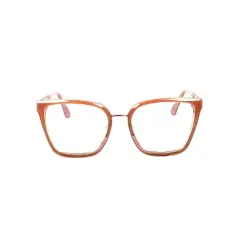 Peach Modern Eyeglasses For Women