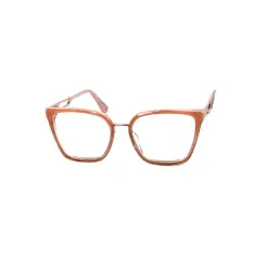Peach Modern Eyeglasses For Women