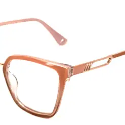 Peach Modern Eyeglasses For Women