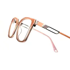 Peach Modern Eyeglasses For Women
