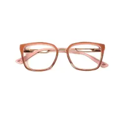Peach Modern Eyeglasses For Women