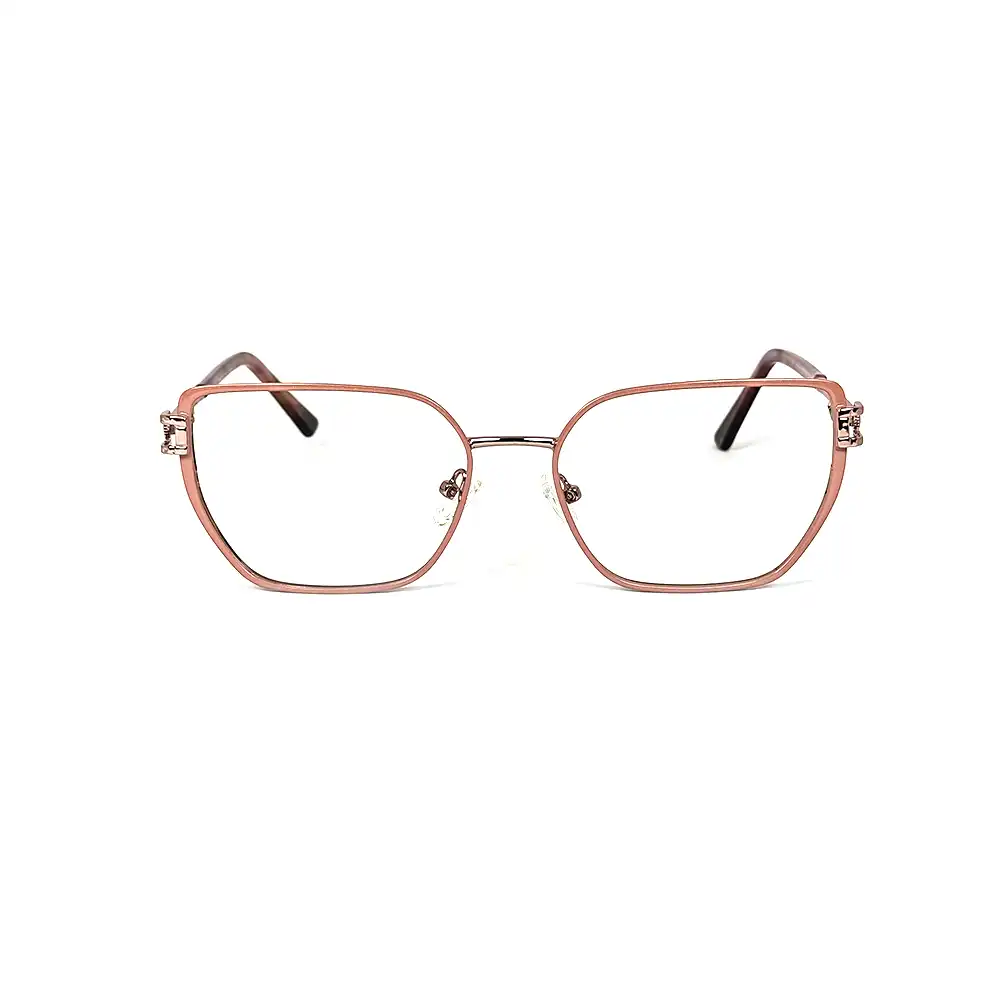 Pink Modern Eyeglasses for Women - 39076 2 Pink Modern Eyeglasses for Women
