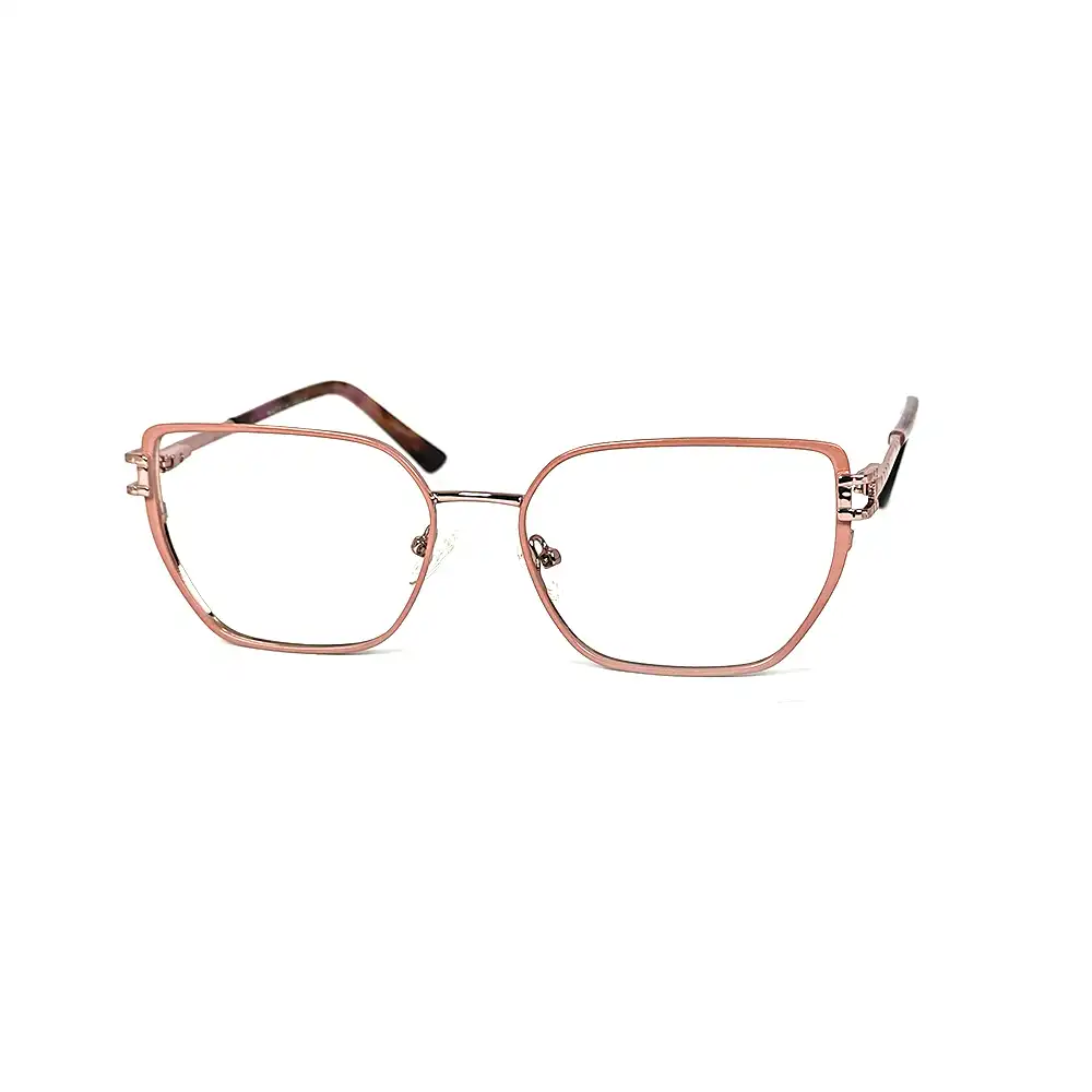 Pink Modern Eyeglasses for Women - 39076 3 Pink Modern Eyeglasses for Women