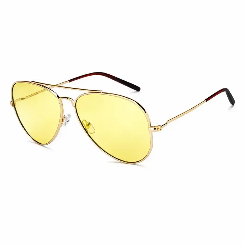 Yellow Aviator Sunglasses Turban Fit For Men - 101 3 Yellow Aviator Sunglasses Turban Fit For Men