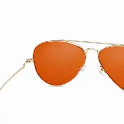 Rust Orange Aviator Sunglasses Turban Fit For Men