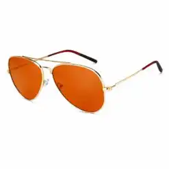 Rust Orange Aviator Sunglasses Turban Fit For Men