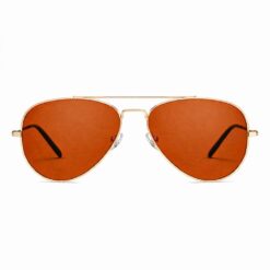 Rust Orange Aviator Sunglasses Turban Fit For Men