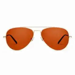 Rust Orange Aviator Sunglasses Turban Fit For Men