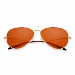 Rust Orange Aviator Sunglasses Turban Fit For Men
