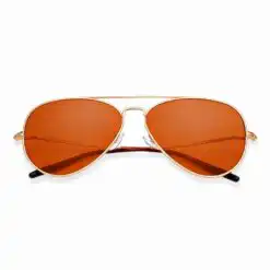 Rust Orange Aviator Sunglasses Turban Fit For Men