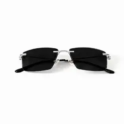 Black Silver Turban Fit Sunglasses
