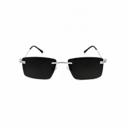 Black Silver Turban Fit Sunglasses