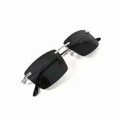 Black Silver Turban Fit Sunglasses