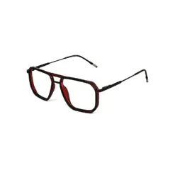 Brown Modern Aviator Eyeglasses