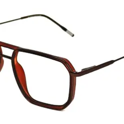 Brown Modern Aviator Eyeglasses
