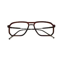 Brown Modern Aviator Eyeglasses