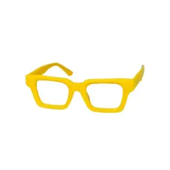 Celebrity Yellow Modern Eyeglasses - 56044 10 Celebrity Yellow Modern Eyeglasses at chashmah.com