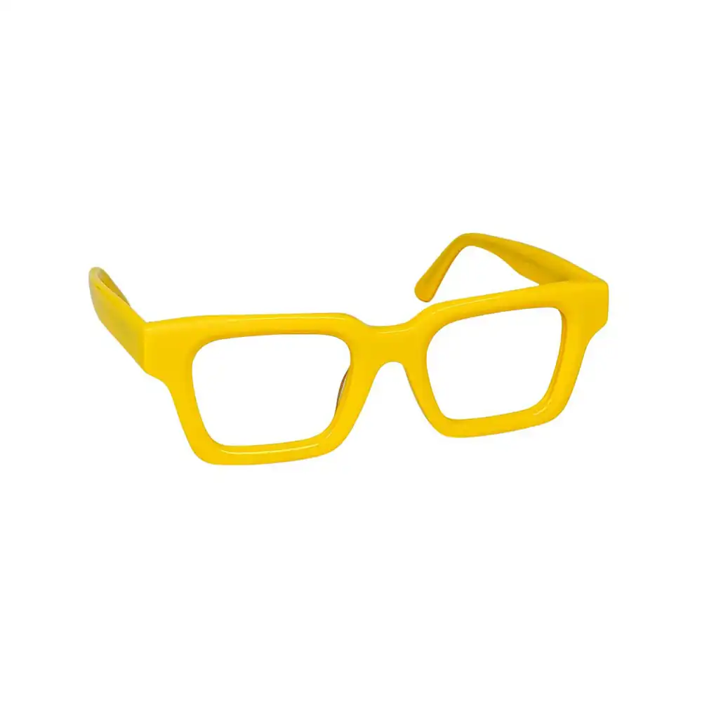 Celebrity Yellow Modern Eyeglasses - 56044 4 Celebrity Yellow Modern Eyeglasses at chashmah.com