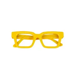 Celebrity Yellow Modern Eyeglasses - 56044 14 Celebrity Yellow Modern Eyeglasses at chashmah.com