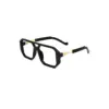 Bold Golden Modern Eyeglasses
