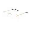 Golden Turban fit Rimless Eyeglasses