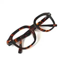 Leopard Modern Acetate Eyeglasses