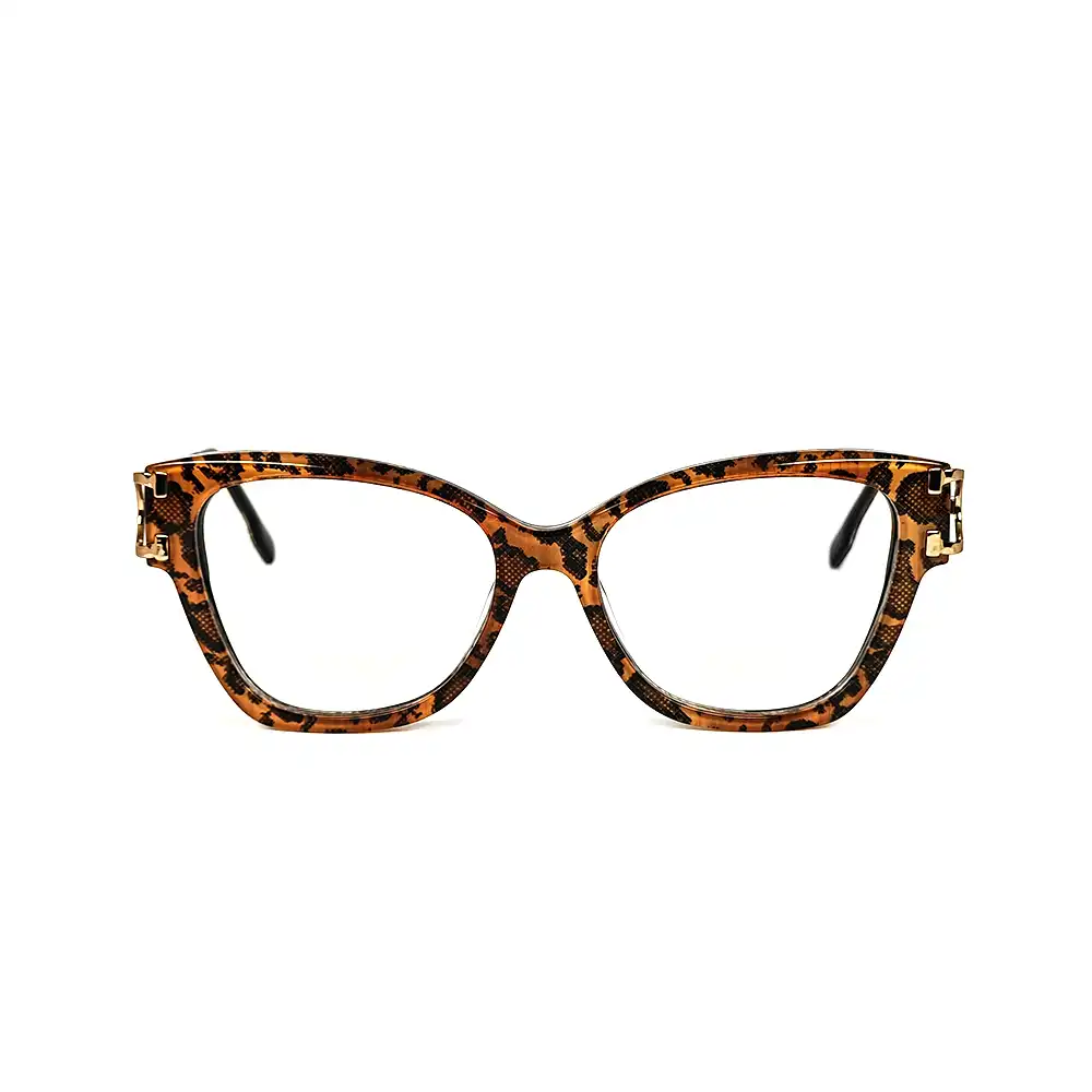 Leopard Modern Eyeglasses For Women - 6059 2 Leopard Modern Eyeglasses for Women