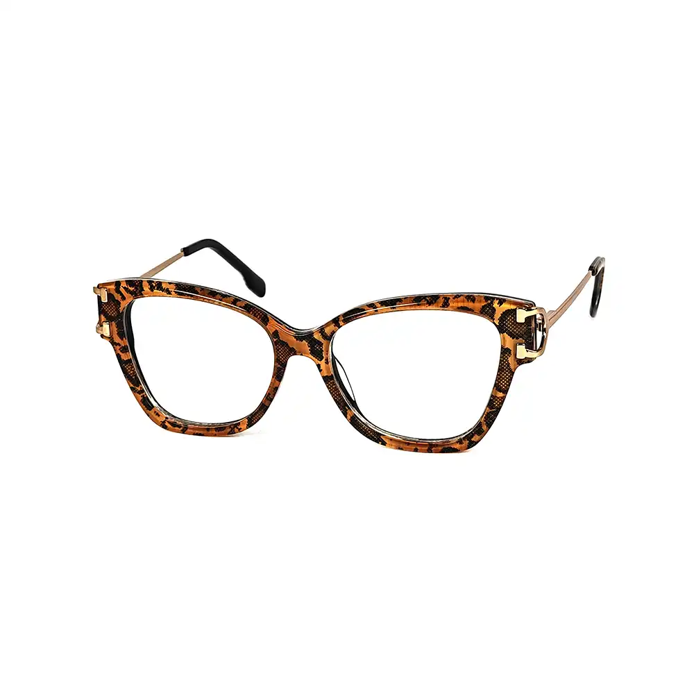 Leopard Modern Eyeglasses For Women - 6059 3 Leopard Modern Eyeglasses For Women