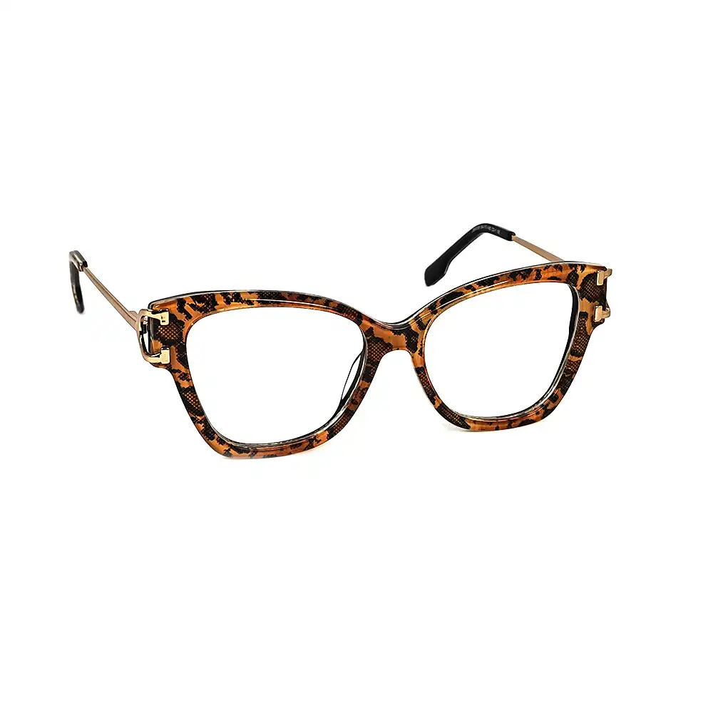 Leopard Modern Eyeglasses For Women - 6059 4 Leopard Modern Eyeglasses For Women