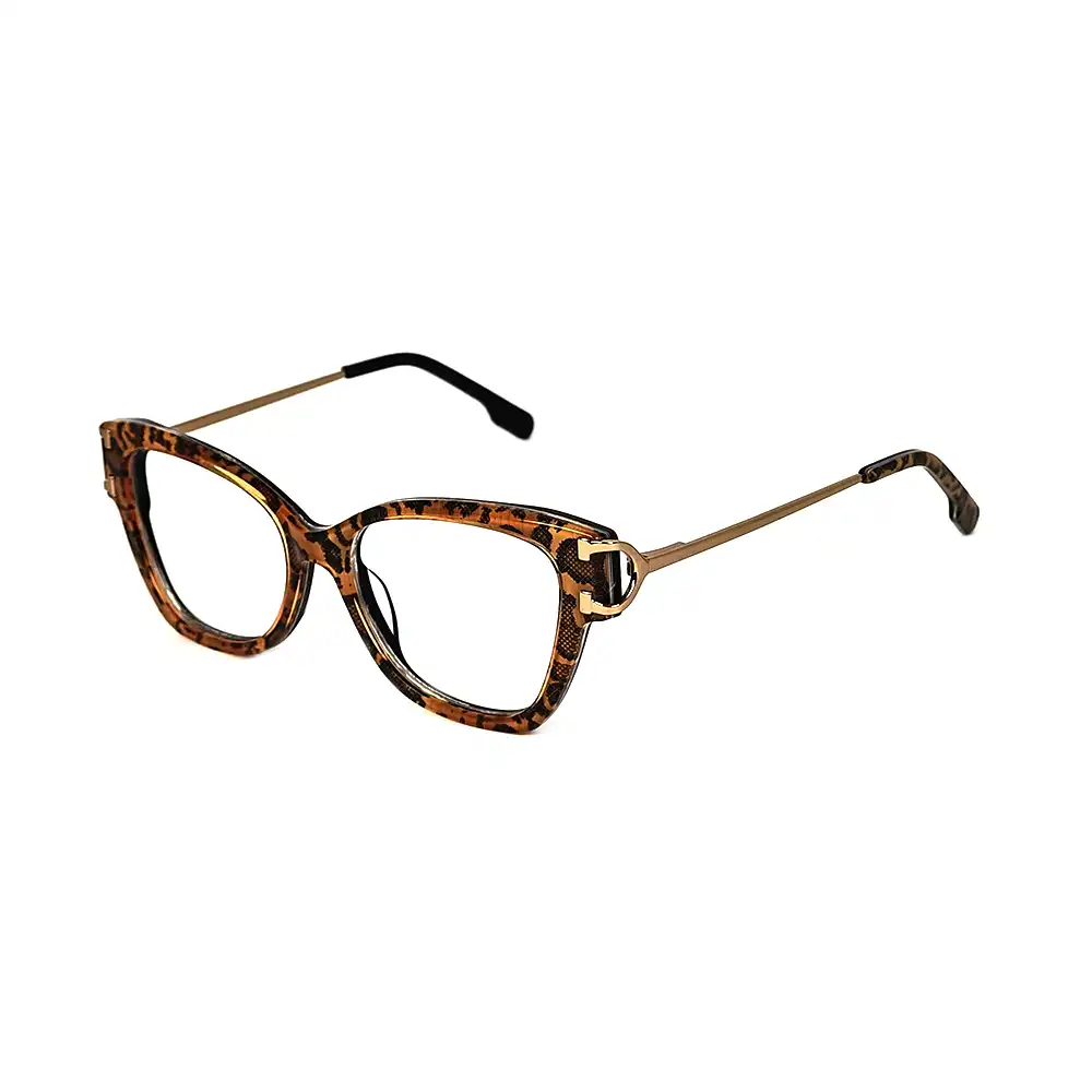 Leopard Modern Eyeglasses For Women - 6059 1 Leopard Modern Eyeglasses For Women