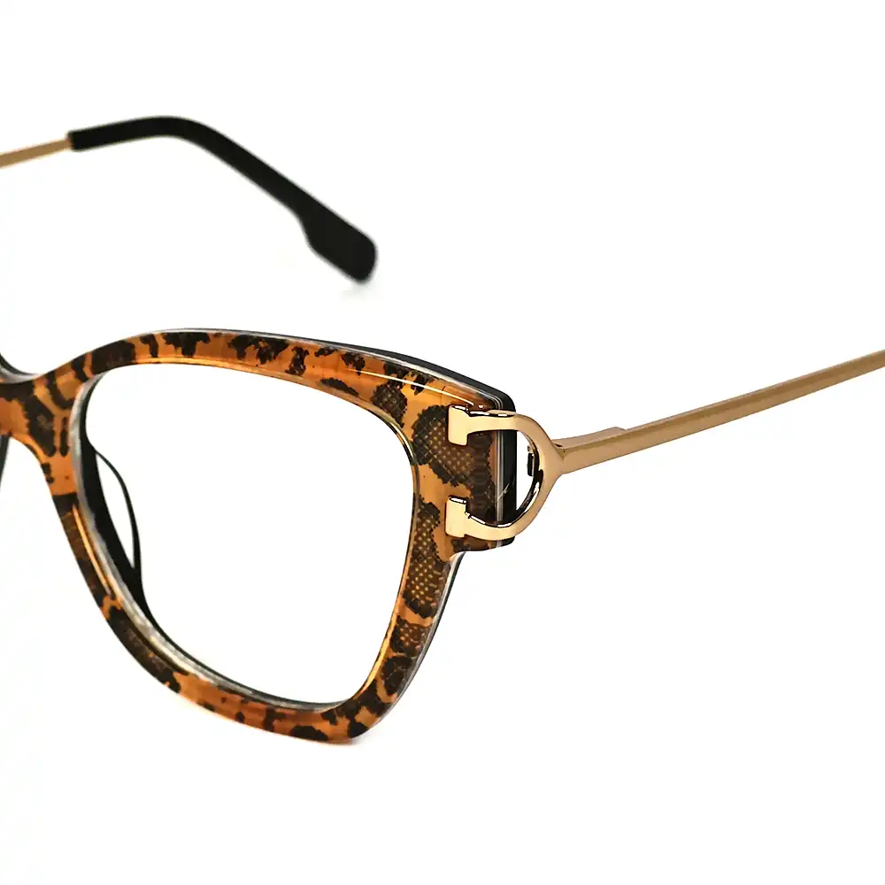 Leopard Modern Eyeglasses For Women - 6059 6 Leopard Modern Eyeglasses For Women