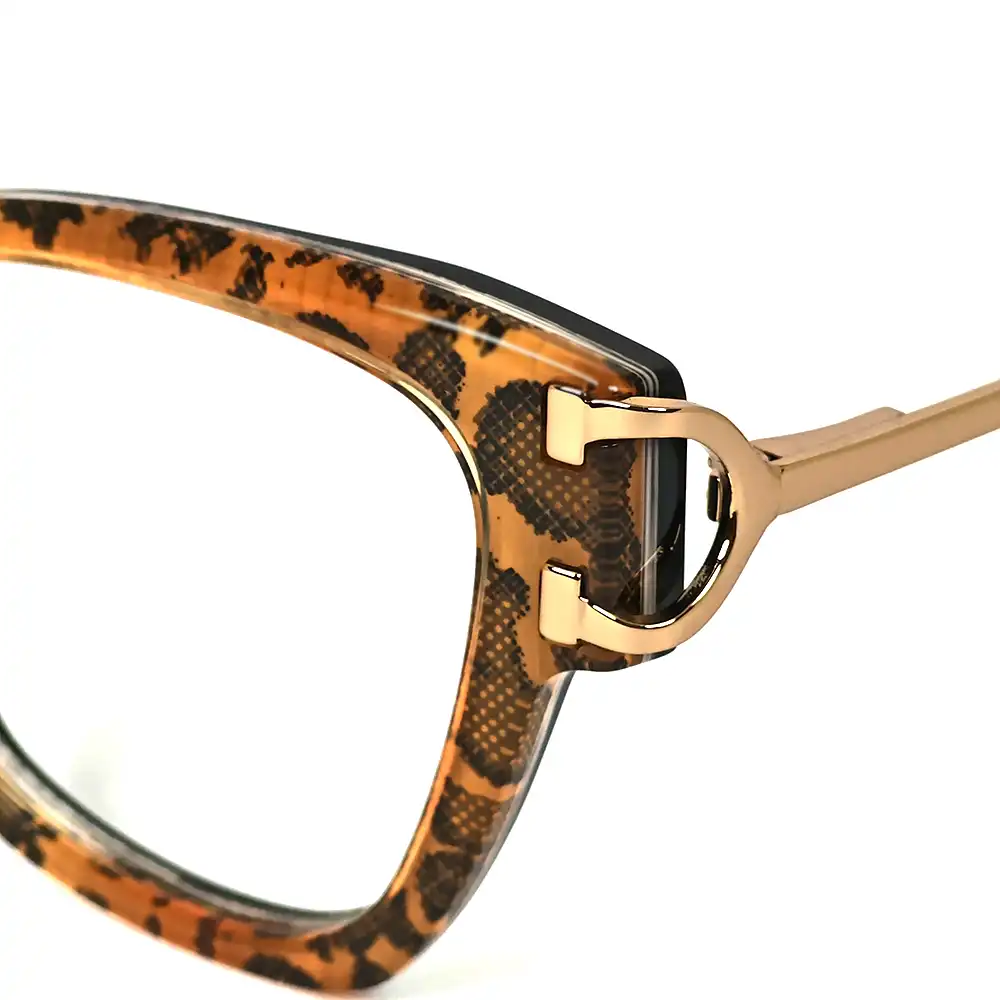 Leopard Modern Eyeglasses For Women - 6059 7 Leopard Modern Eyeglasses For Women