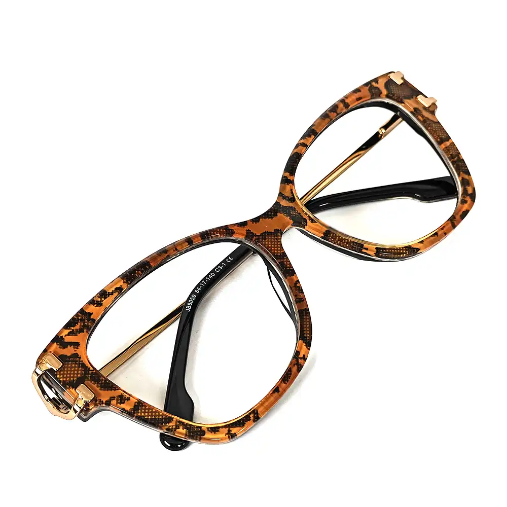 Leopard Modern Eyeglasses For Women - 6059 9 Leopard Modern Eyeglasses For Women