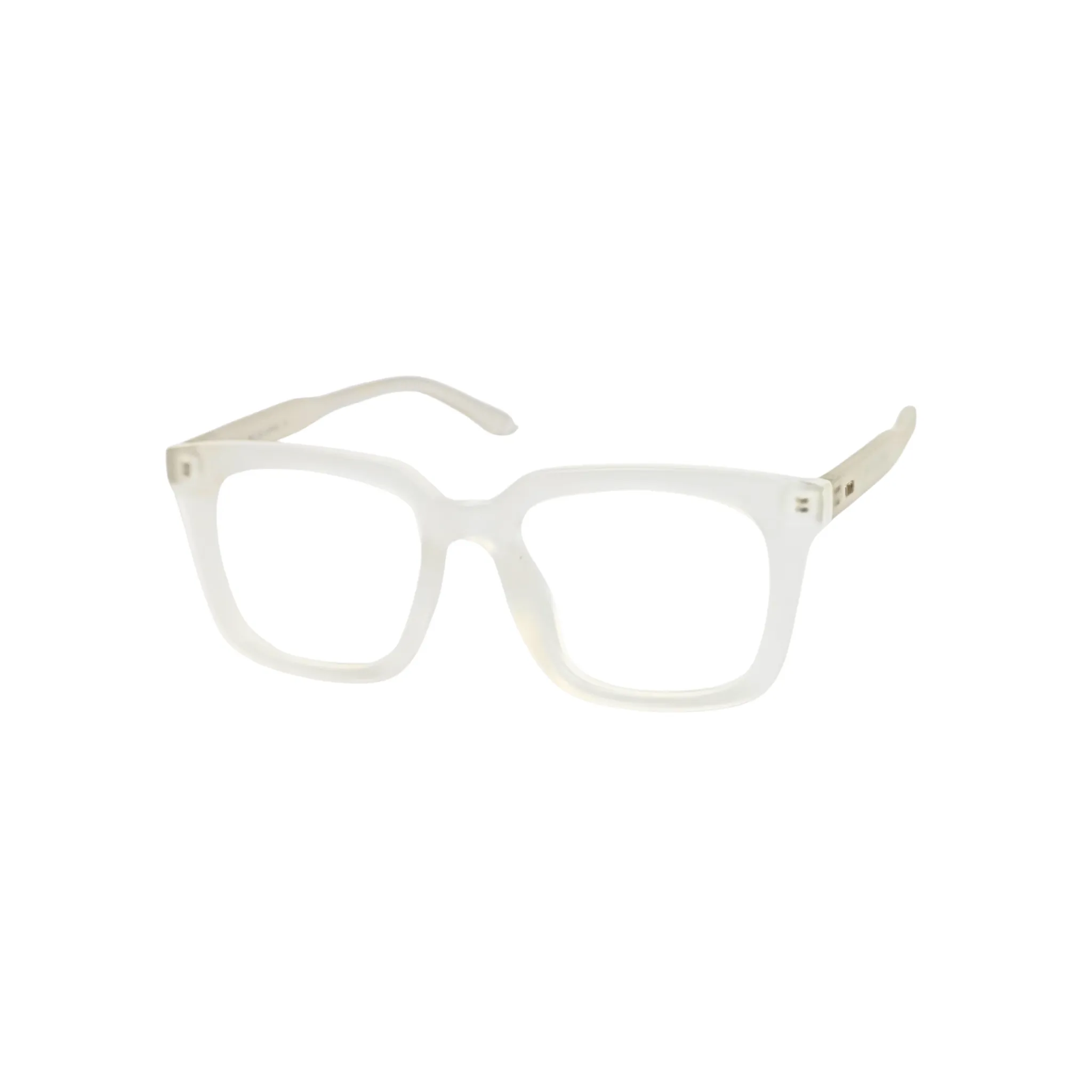 Matte White Oversized Eyeglasses - M2087 2 Matte White Oversized Eyeglasses Online at chashmah.com