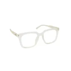 Matte White Oversized Eyeglasses - M2087 7 Matte White Oversized Eyeglasses Online at chashmah.com