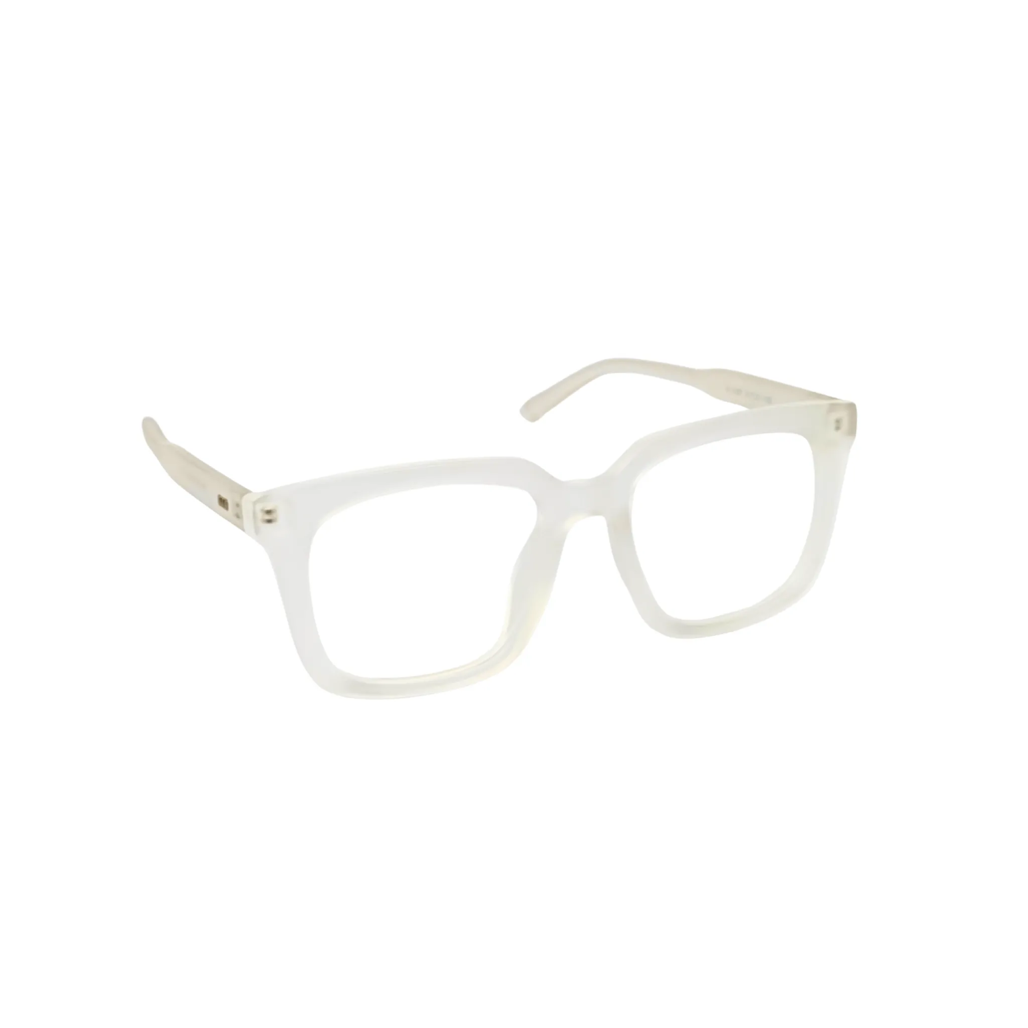 Matte White Oversized Eyeglasses - M2087 4 Matte White Oversized Eyeglasses Online at chashmah.com