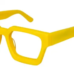 Oversized Yellow Modern Eyeglasses at chashmah